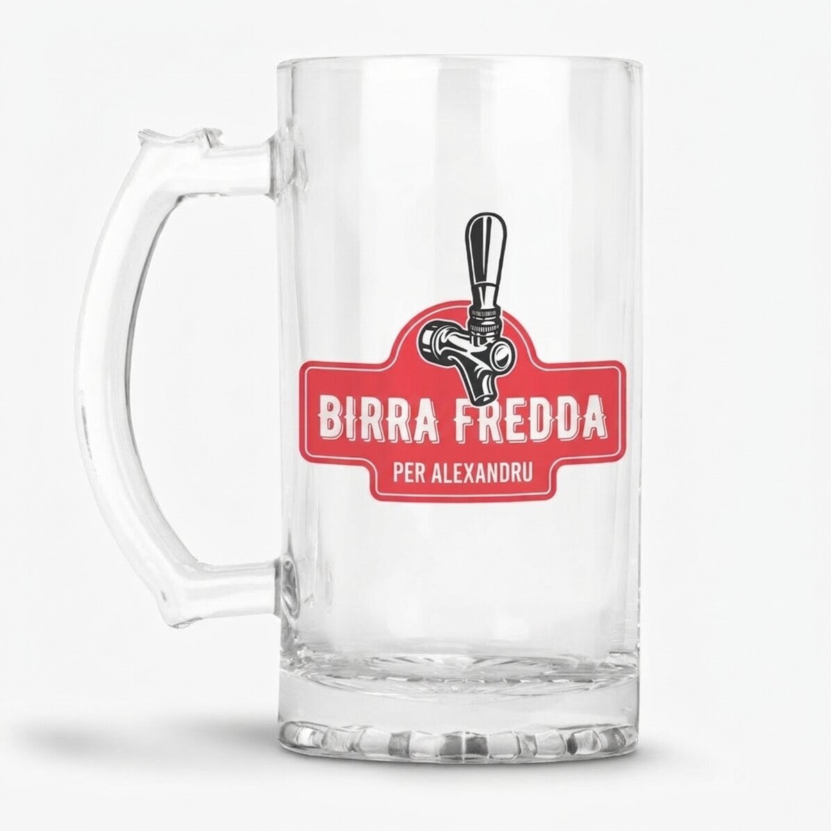 Boccale da birra personalizzato con scritta - Birra bionda
