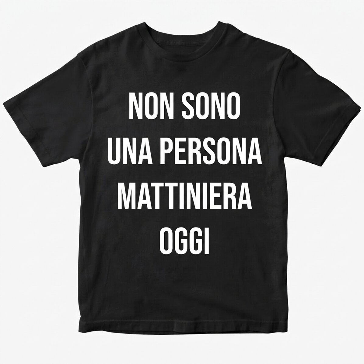 Maglietta in cotone personalizzata con una scritta