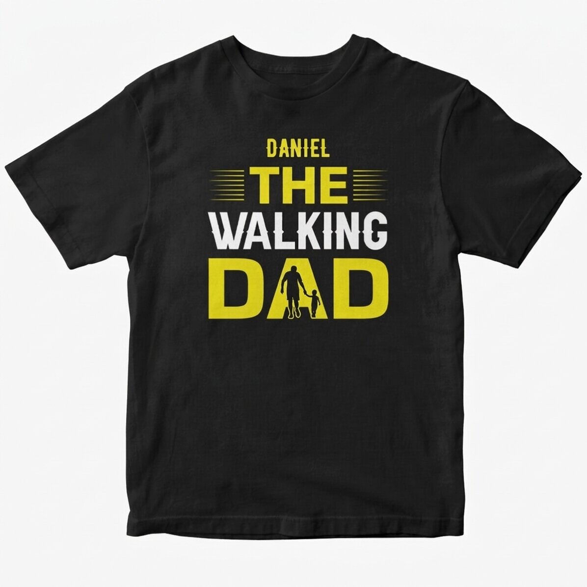 Maglietta in cotone personalizzata con scritta - The Walking Dad