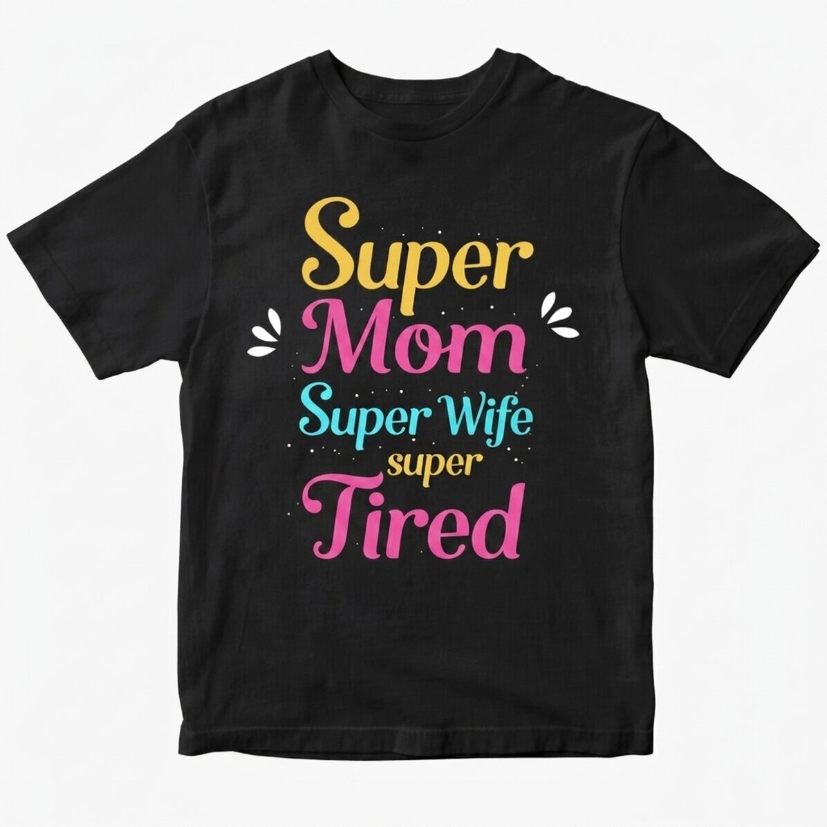 Maglietta in cotone personalizzata con scritta - Super Mama