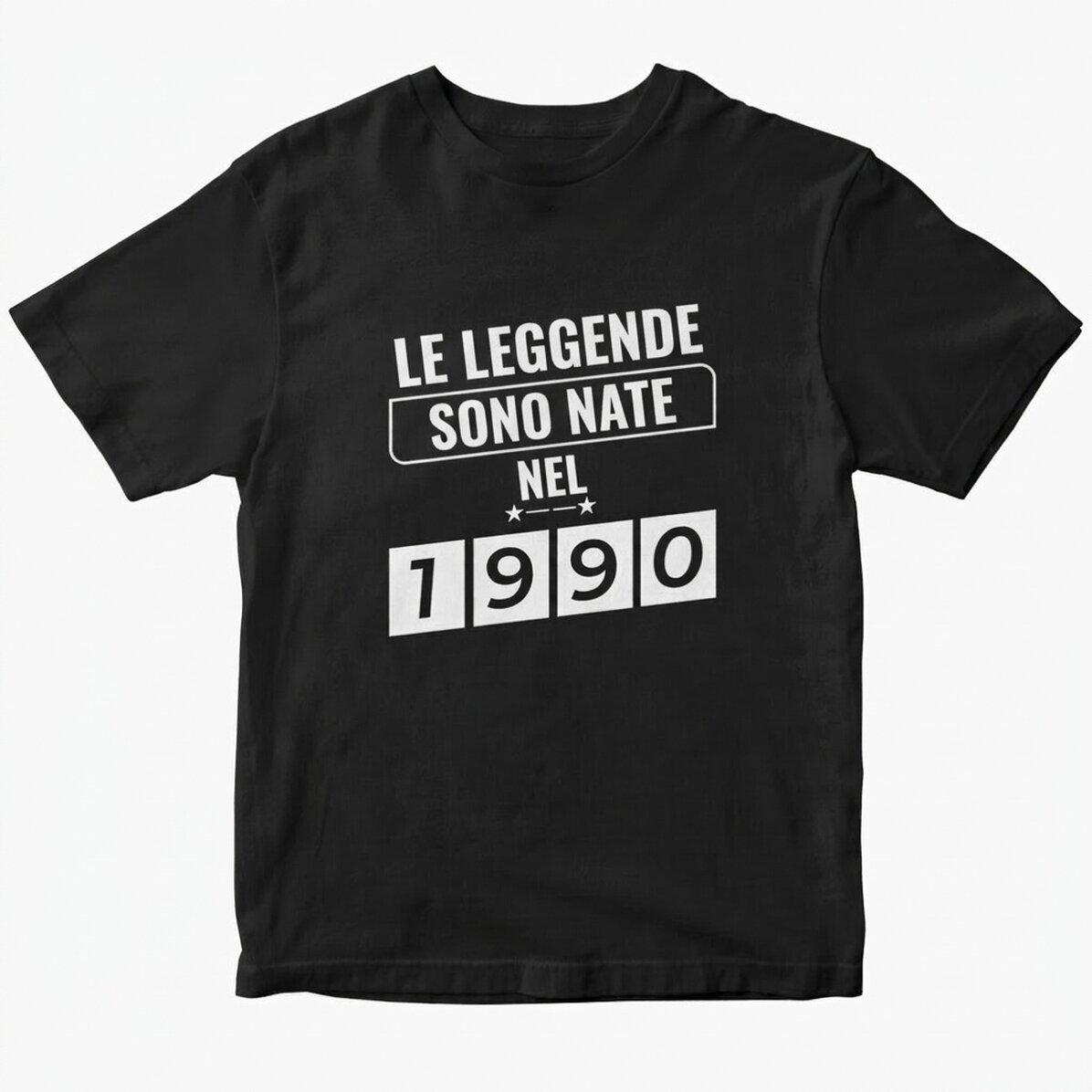 Maglietta in cotone personalizzata con scritta - Legends are born in