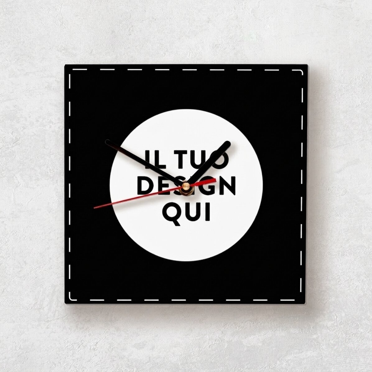 Orologio quadrato personalizzato con la tua grafica