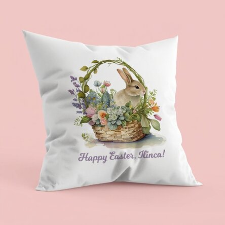 Cuscino personalizzato con scritta - Buona Pasqua