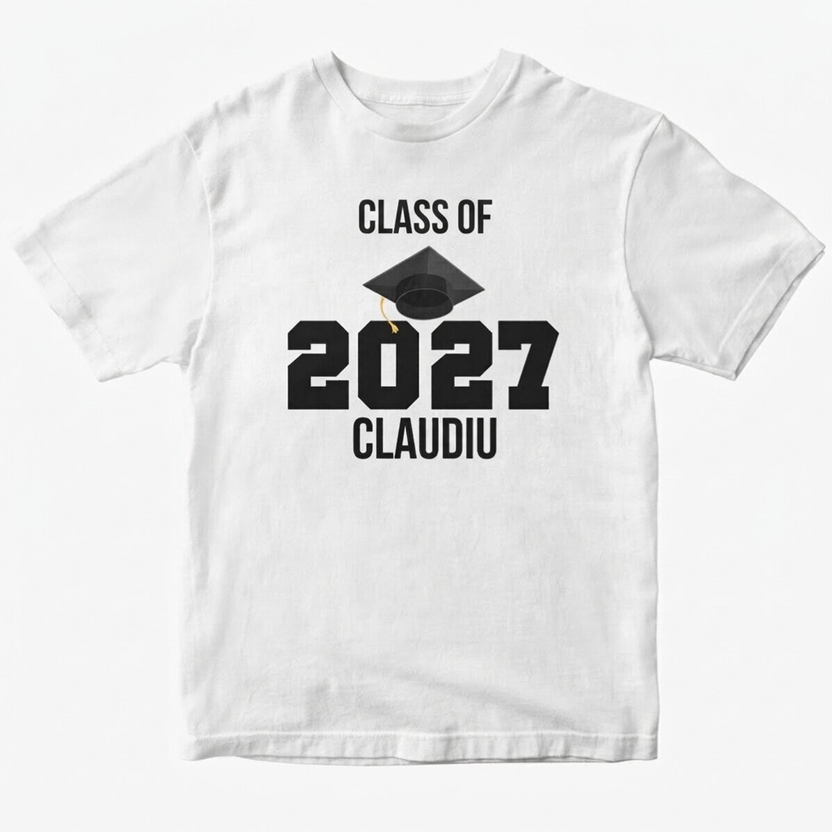 Maglietta in cotone personalizzata con scritta - Laurea