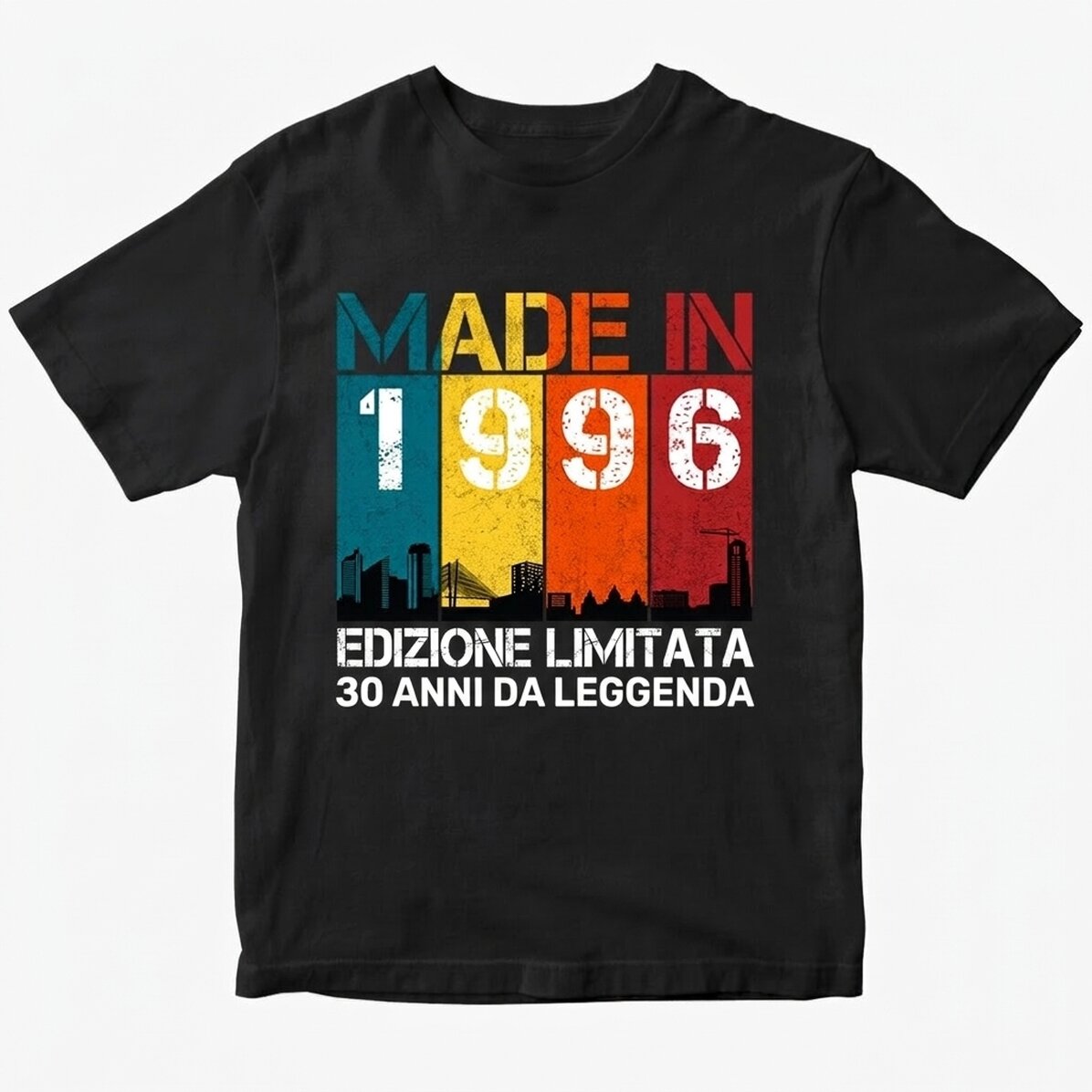 Maglietta in cotone personalizzata con scritta - Made in