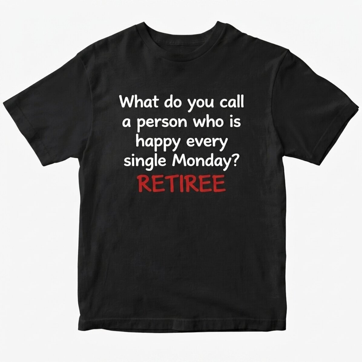 Maglietta in cotone personalizzata con scritta - Pensionato