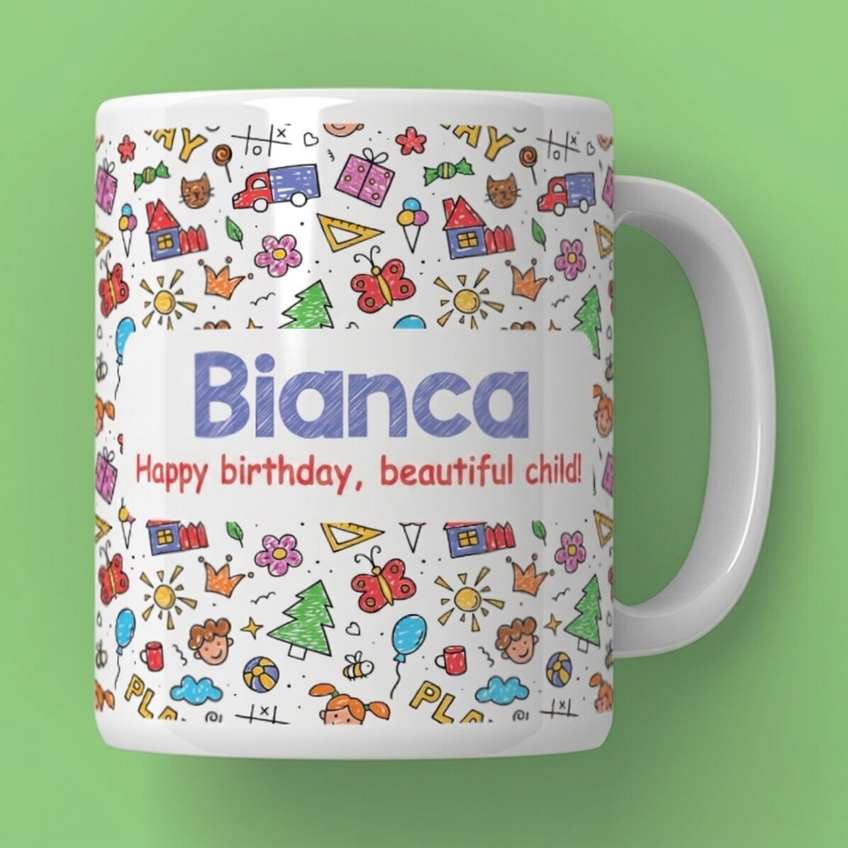 Tazza personalizzata con messaggio - Festa dei bambini