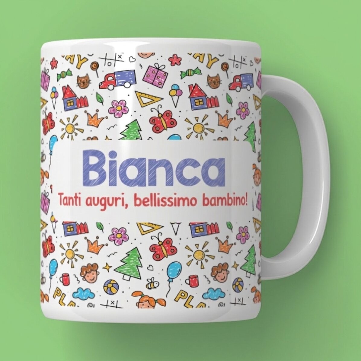 Tazza personalizzata con messaggio - Festa dei bambini