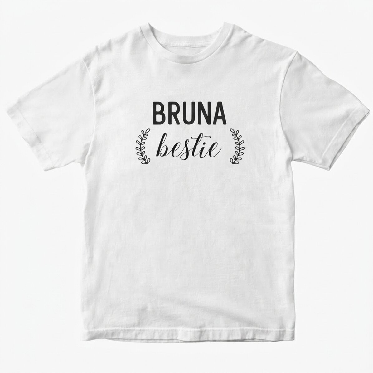 Maglietta in cotone personalizzata con scritta - Besties