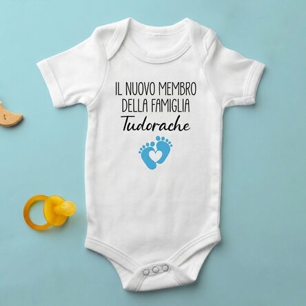 Body personalizzato per bambini con messaggio - Il nuovo arrivato