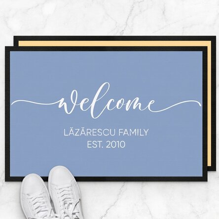 Tappetino d'ingresso personalizzato con scritta - Welcome