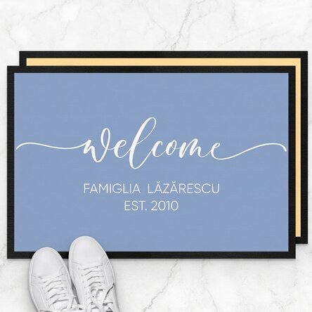 Tappetino d'ingresso personalizzato con scritta - Welcome