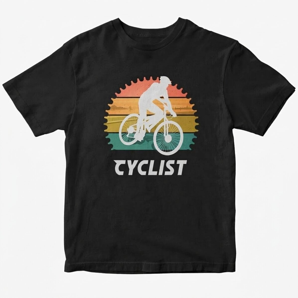 Maglietta in cotone personalizzata con scritta - Ciclista