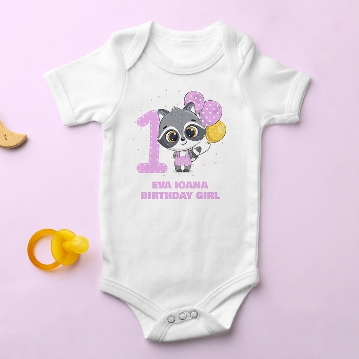 Body per bambini personalizzato con età e nome - Compleanno