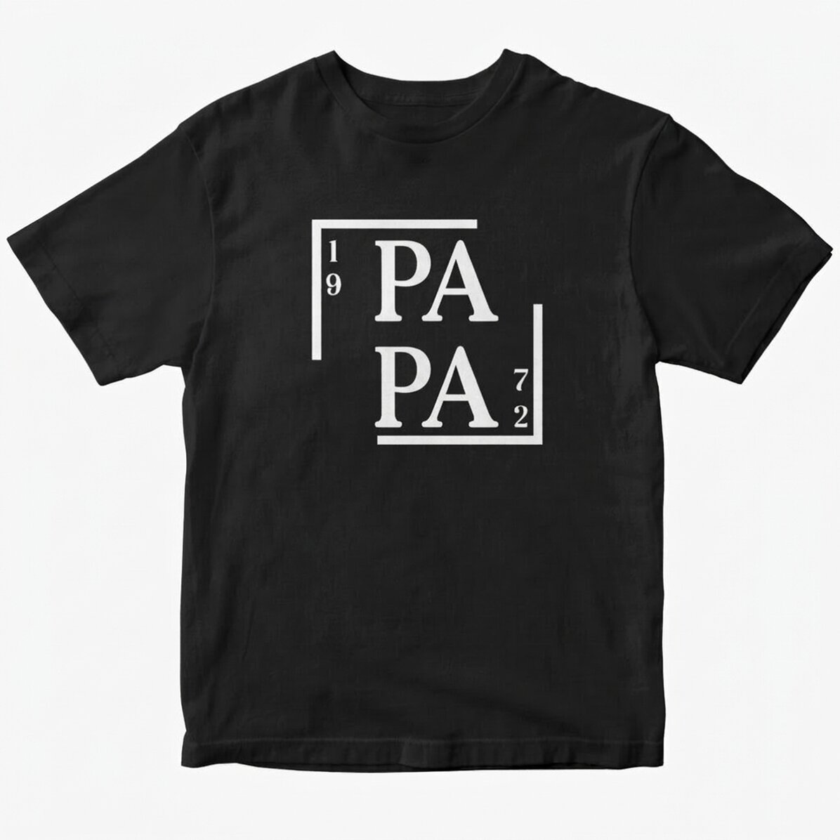 Maglietta in cotone personalizzata con la scritta "Papà"