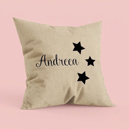 Cuscino personalizzato con nome - stelle - In