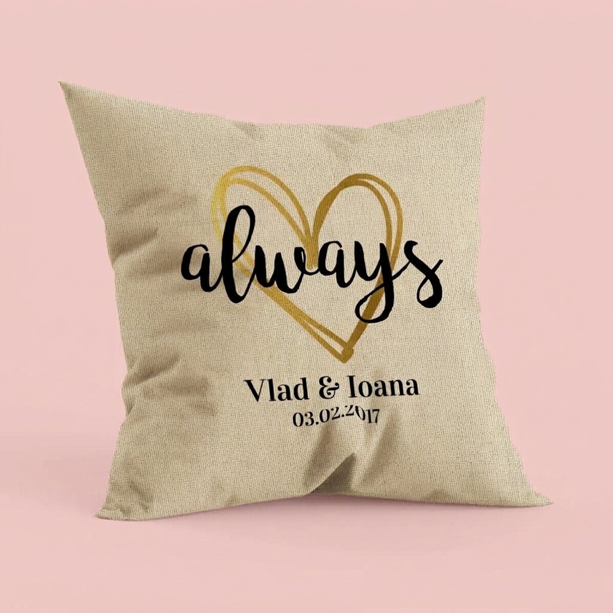 Cuscino personalizzato per coppie - always - In