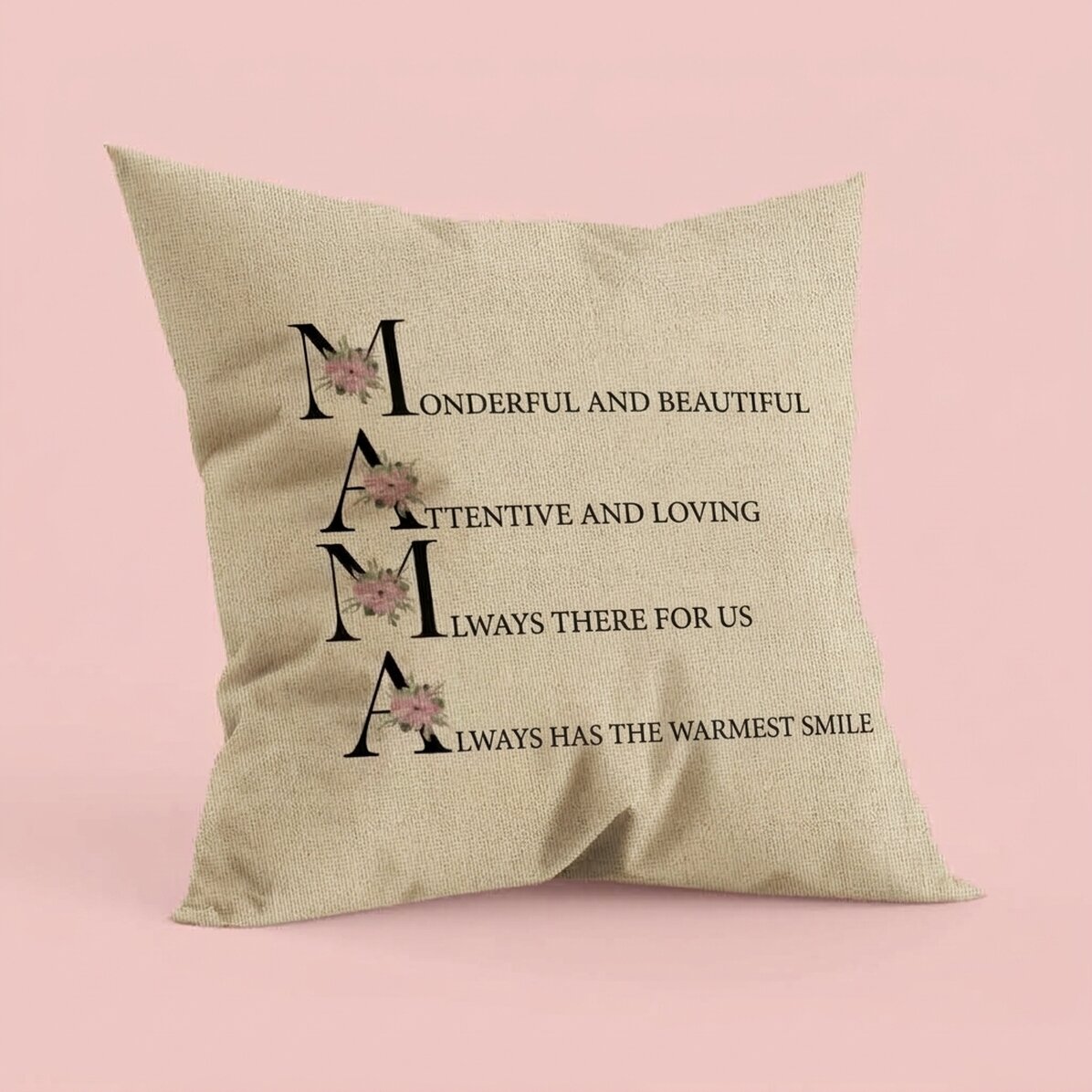 Cuscino personalizzato con scritta - Come è mia madre - In