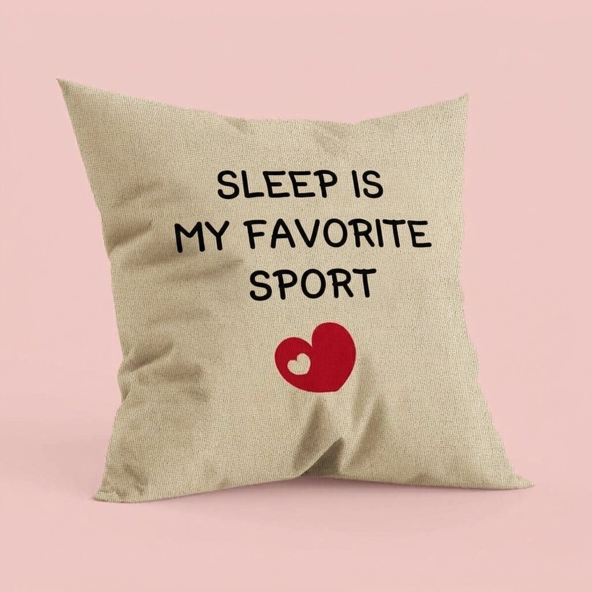 Cuscino personalizzato con scritta - Lo sport preferito - In