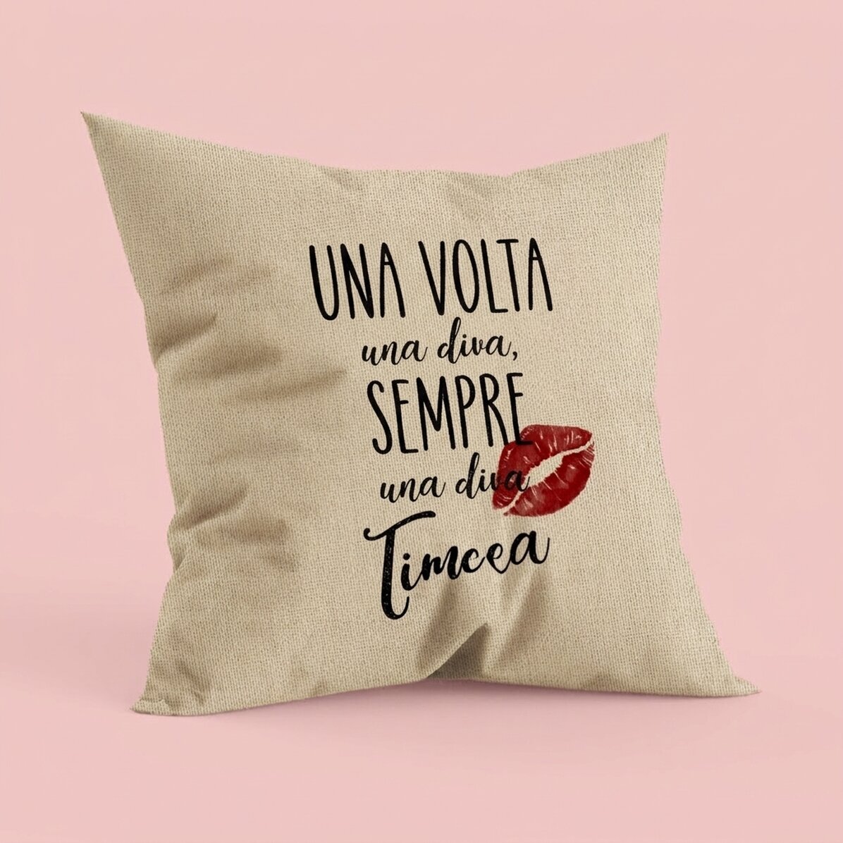 Cuscino personalizzato con scritta - Diva - In
