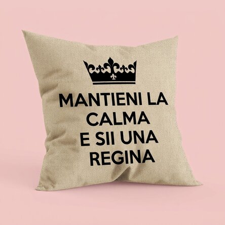 Cuscino personalizzato con scritta - Keep Calm - In