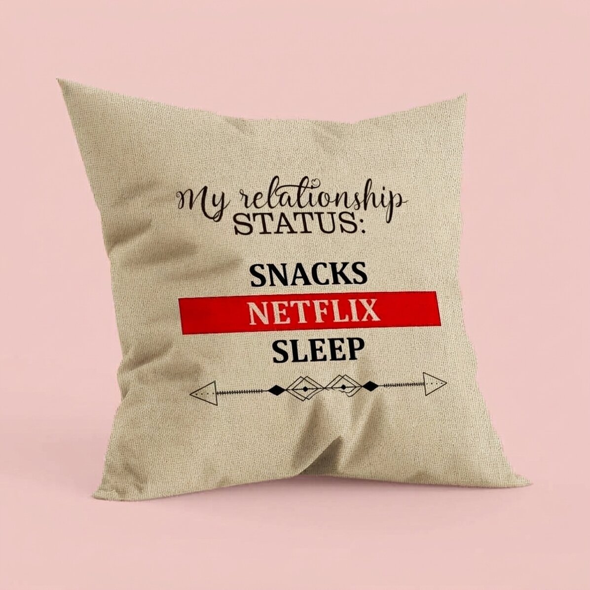 Cuscino personalizzato con scritta - Stato sentimentale - In