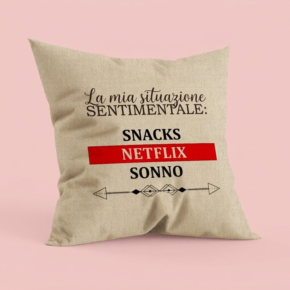 Cuscino personalizzato con scritta - Stato sentimentale - In