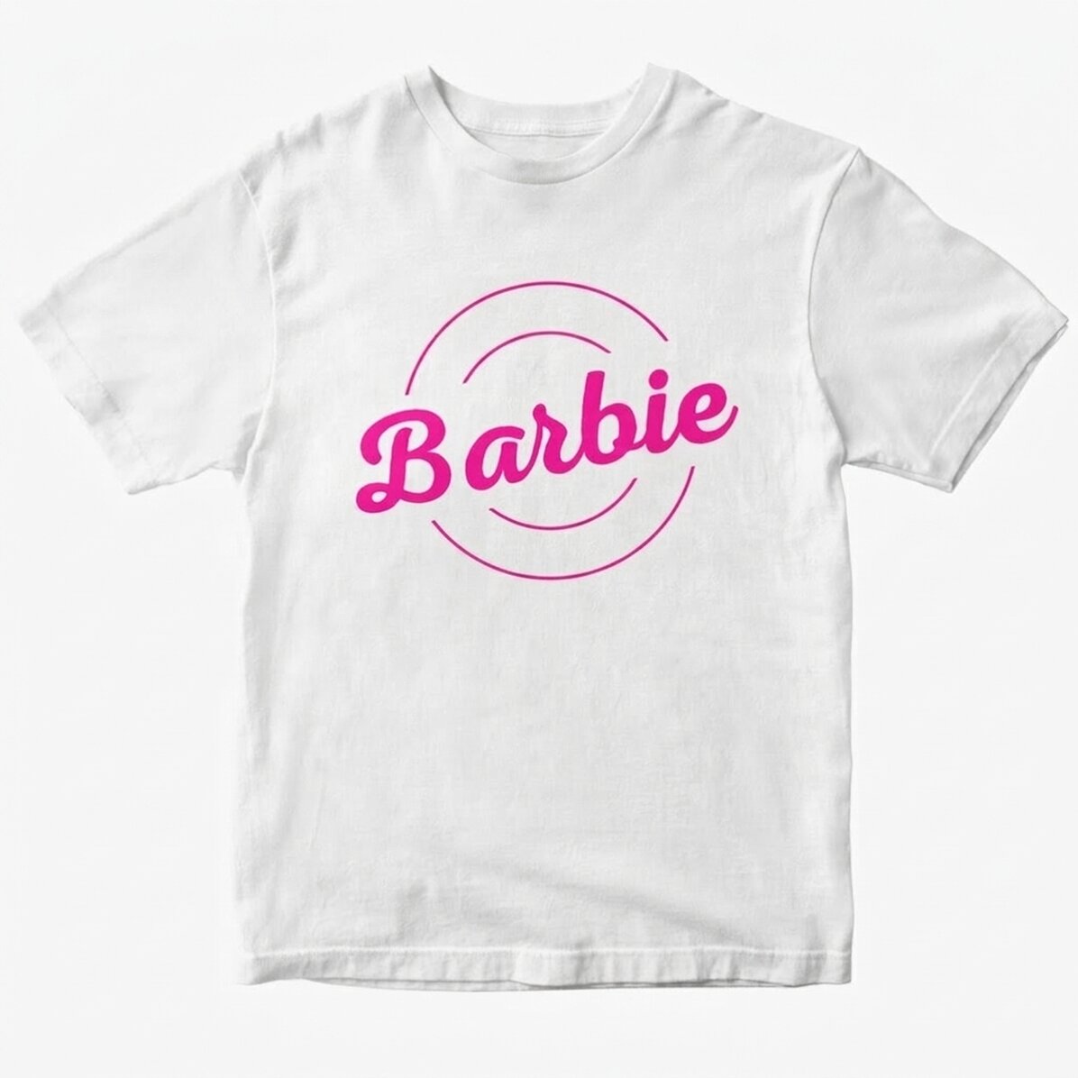 Maglietta in cotone personalizzata con scritta - Barbie