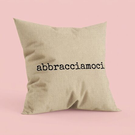 Cuscino personalizzato con scritta - Let's cuddle In