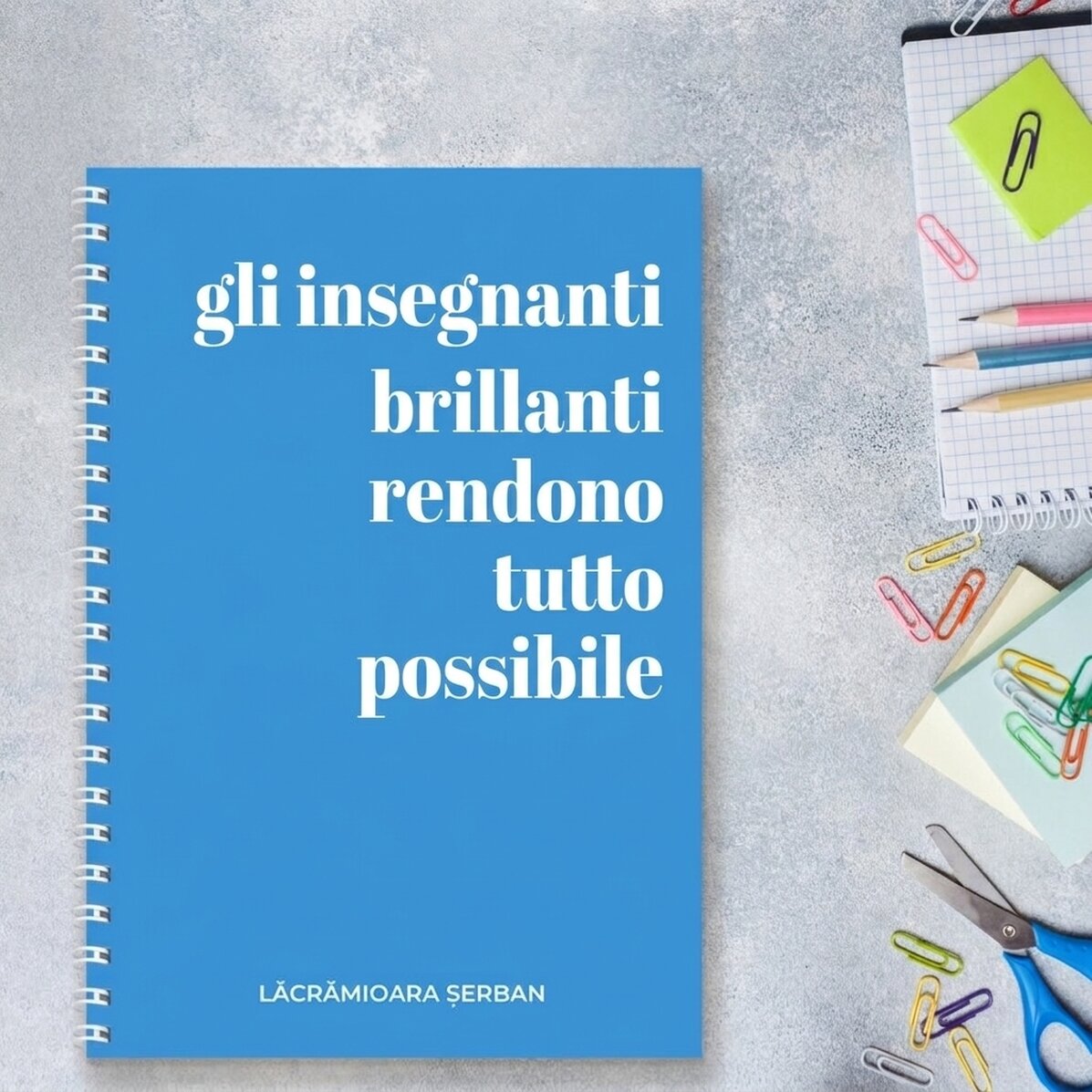 Taccuino personalizzato con scritta - Insegnanti eccezionali
