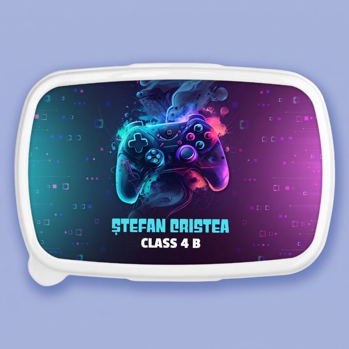 Contenitore per il pranzo, contenitore personalizzato con scritta - Gamer