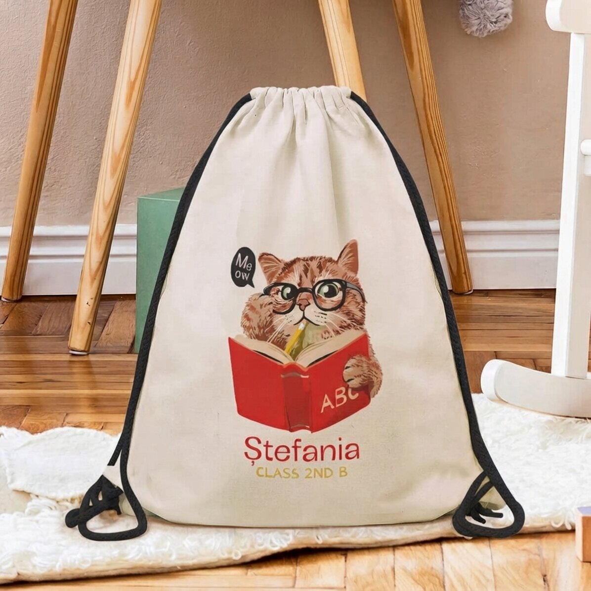 Zaino personalizzato con nome - Meow