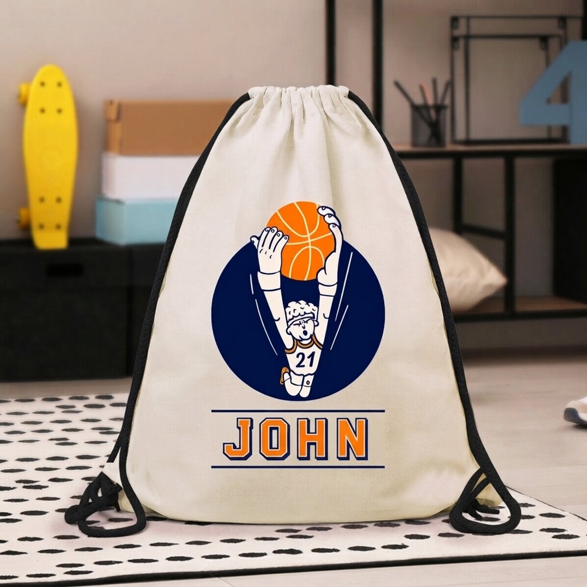 Zaino personalizzato con nome - Basket