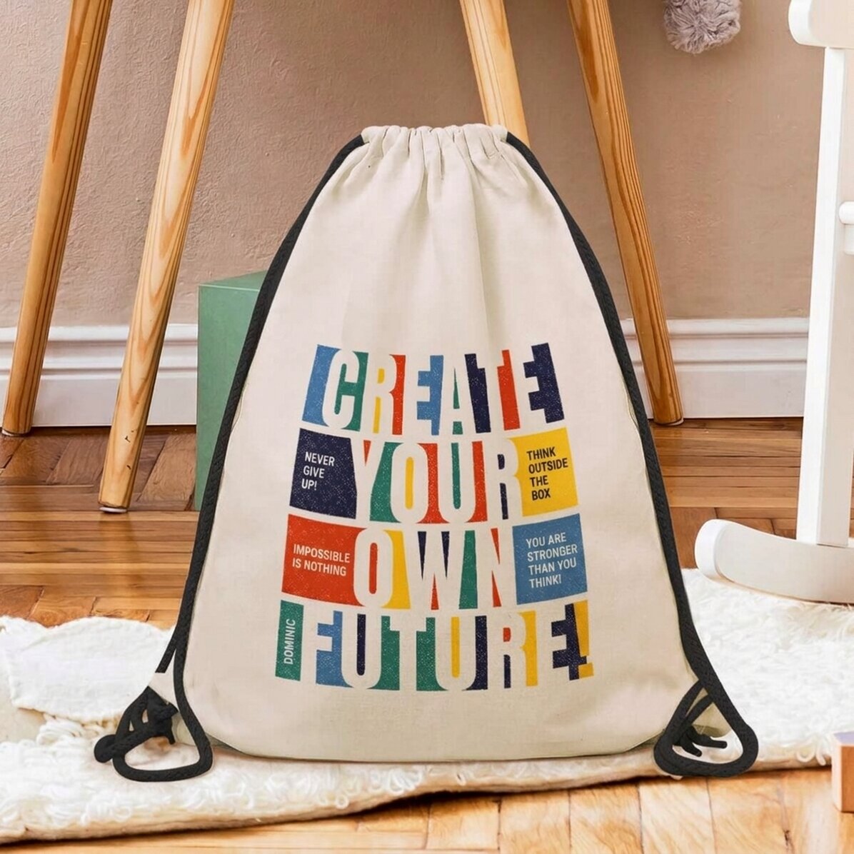 Zaino personalizzato con nome - Create your future