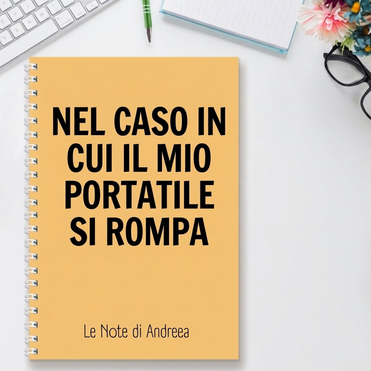 Quaderno personalizzato con scritta - Broken Laptop