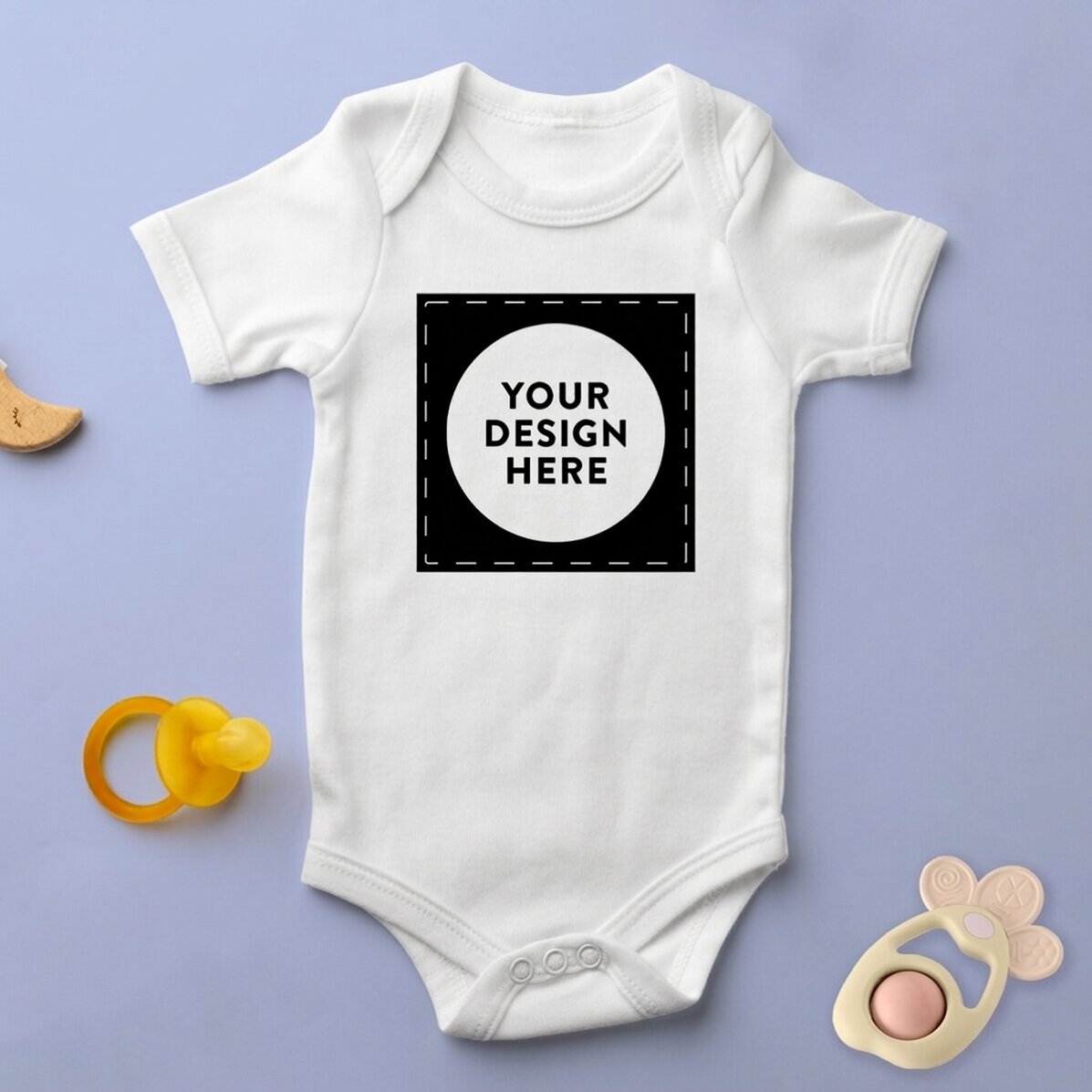 Body per bambini personalizzato con la tua grafica a quadrati
