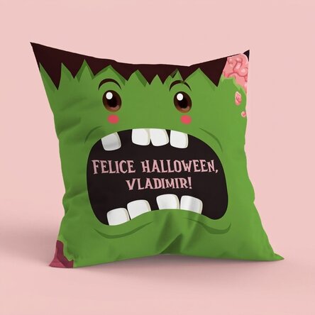 Cuscino personalizzato con scritta, formato grande - Halloween