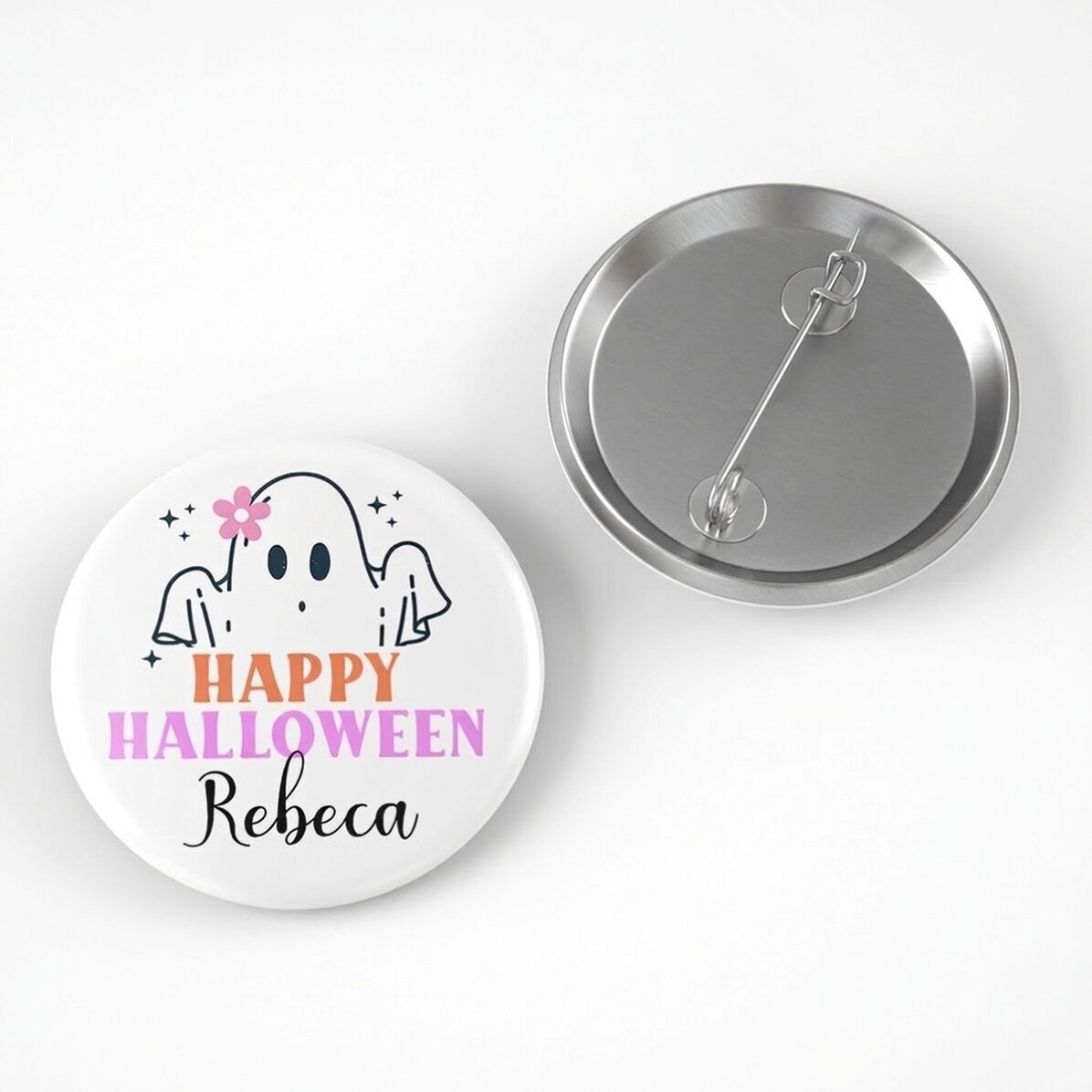 Spilla personalizzata con nome - Carino per Halloween