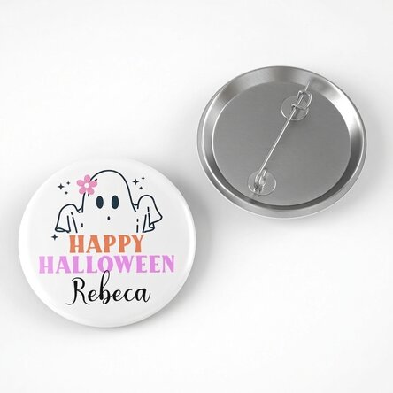 Spilla personalizzata con nome - Carino per Halloween