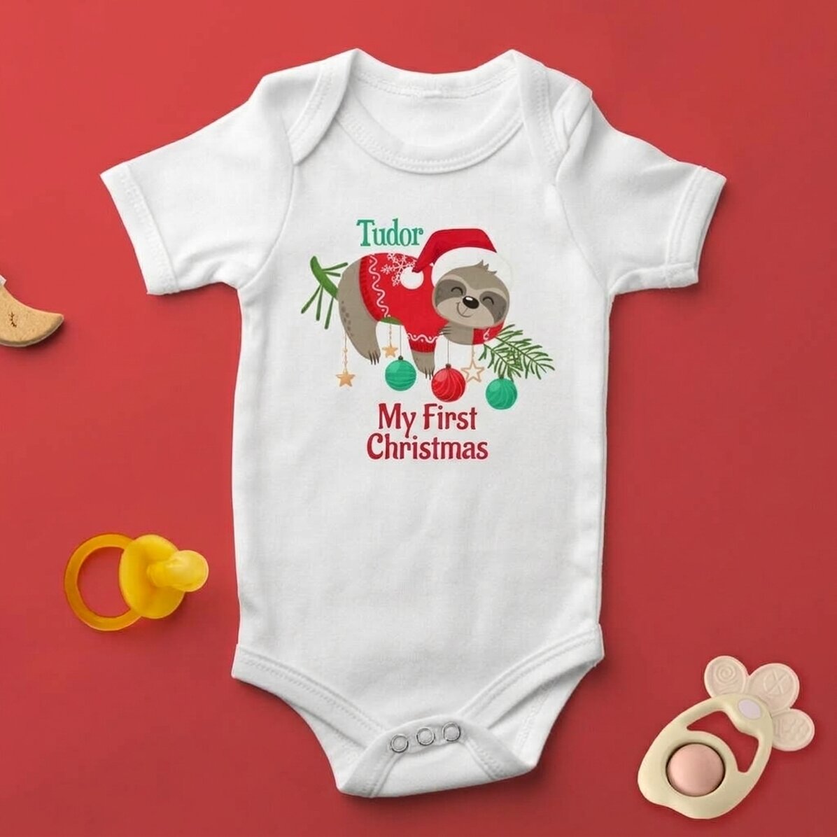 Body per bambini personalizzato con scritta - Lenes de Craciun
