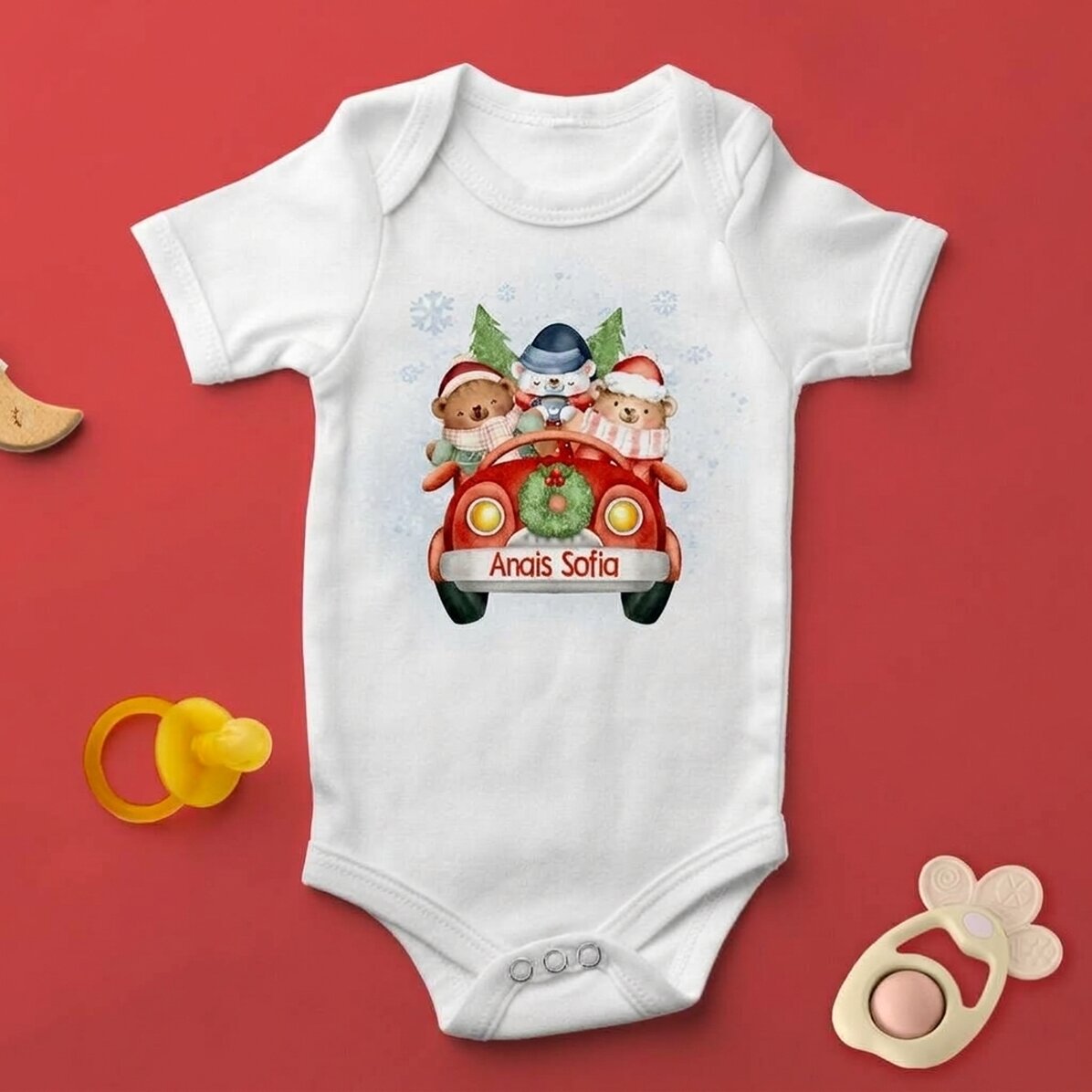 Body per bambini personalizzato con scritta - Natale
