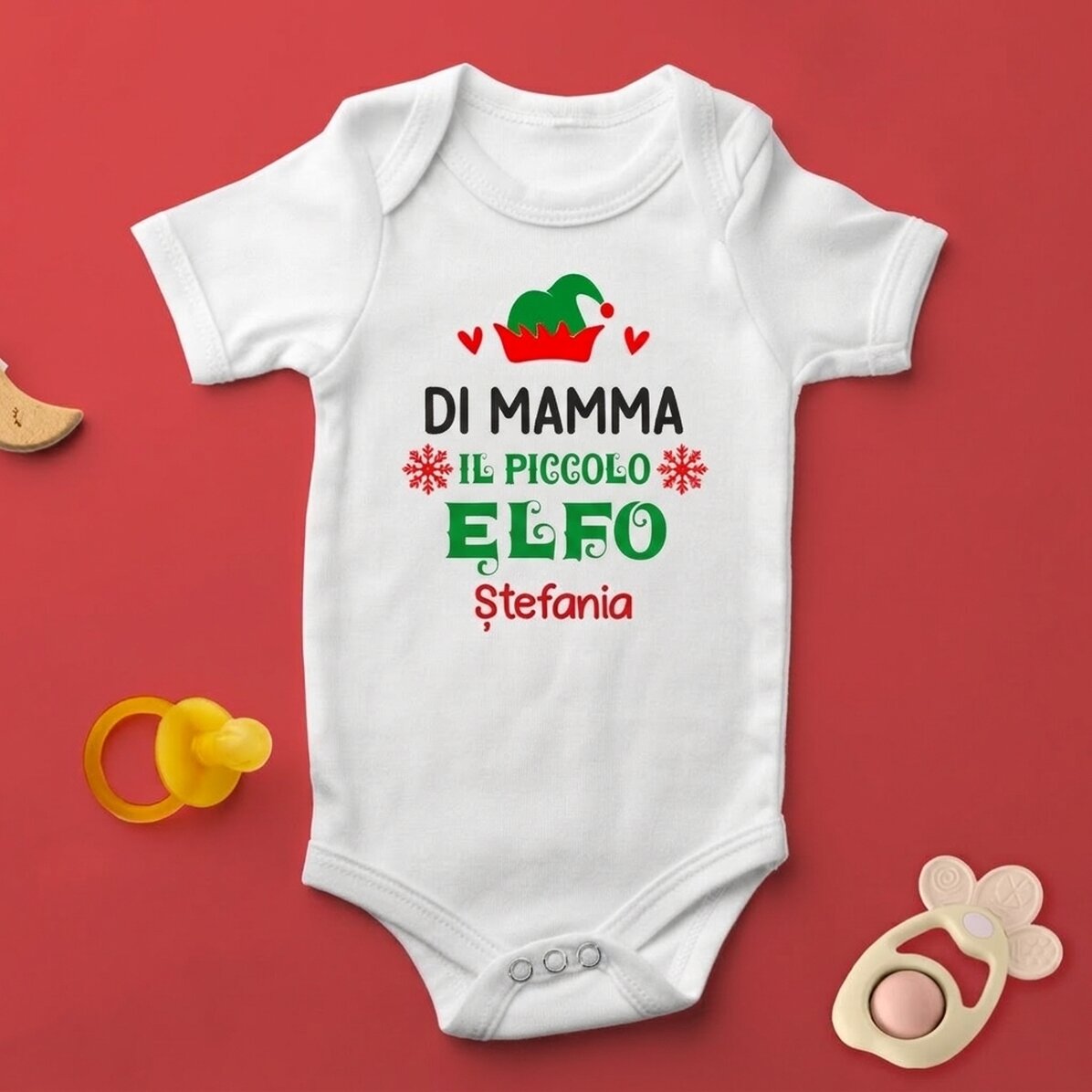 Body per bambini personalizzato con scritta - Little elf