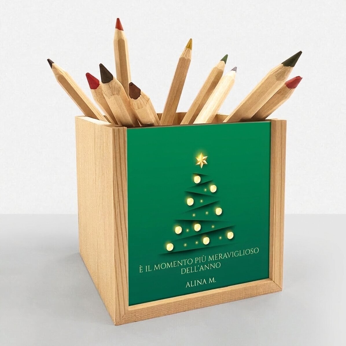 Portamatite personalizzato con scritta - The most wonderful time