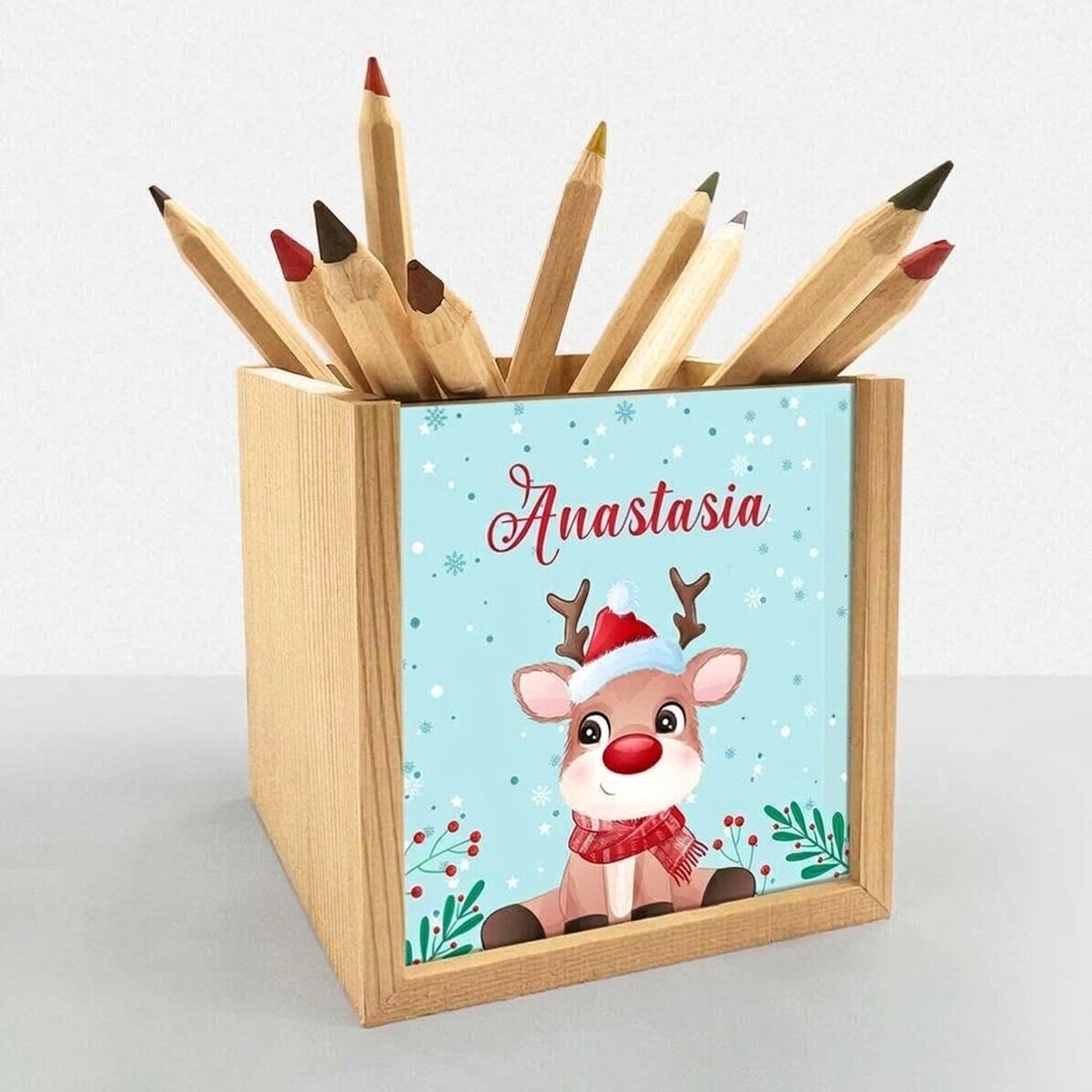Portamatite personalizzato con scritta - Winter time