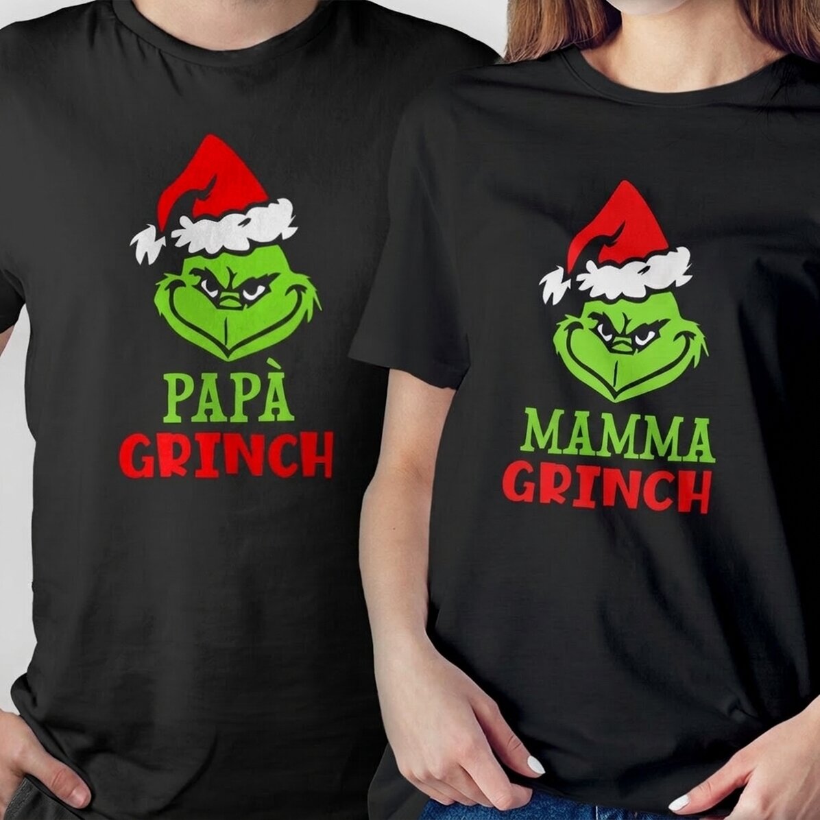 Maglietta in cotone personalizzata con scritta - Grinch