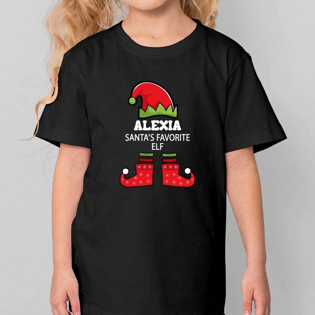 Maglietta in cotone per bambini personalizzata con scritta - L