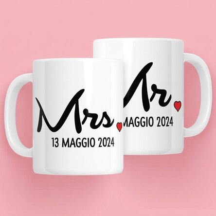 Tazze per coppie - Mrs e Mr