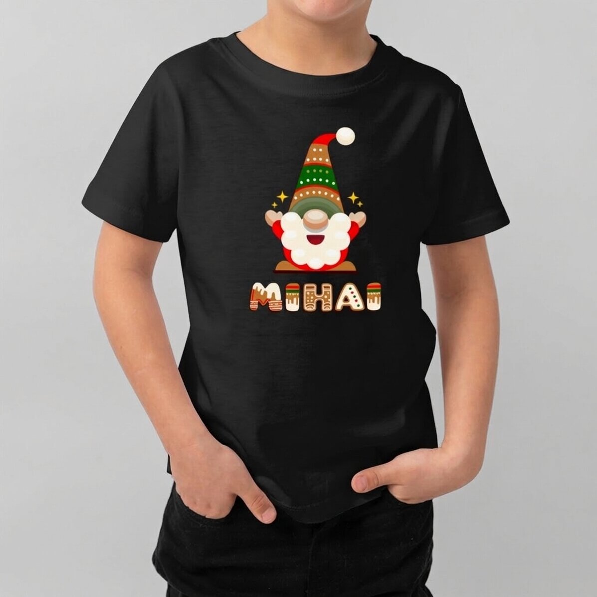 Maglietta in cotone per bambini personalizzata con il nome
