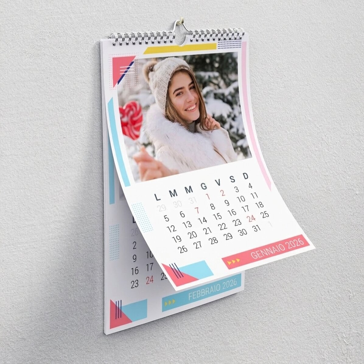 Calendario personalizzato con foto - Multicolore