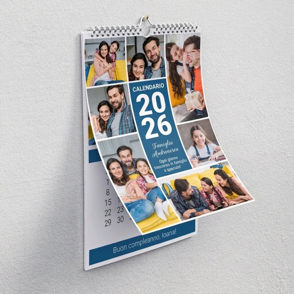 Calendario personalizzato con foto e messaggio - Momenti insieme